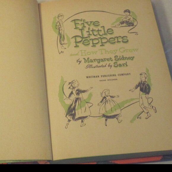 Vintage 1955 Child Book Five Little Peppers and How They Grew by Margare… - Picture 8 of 10